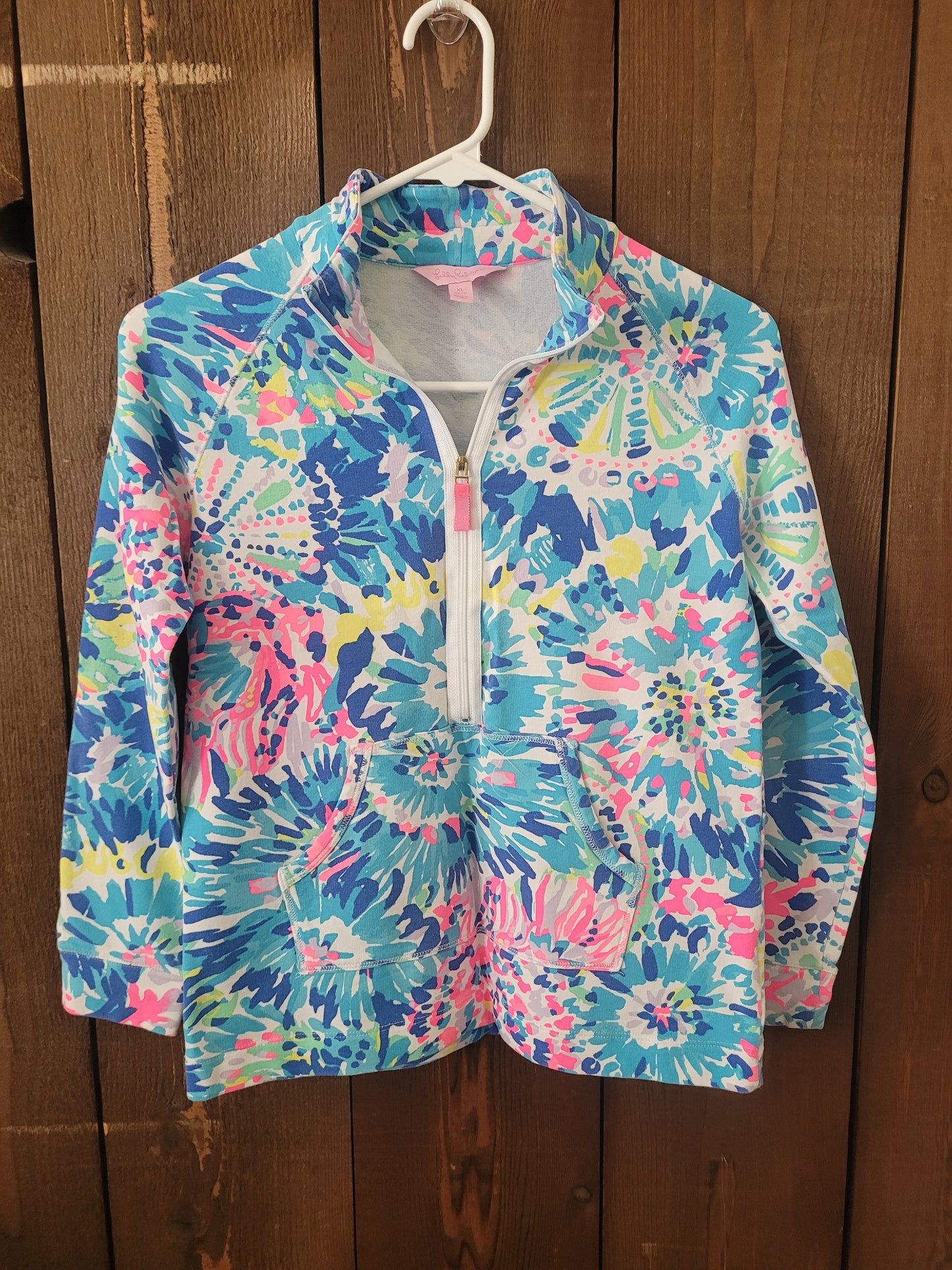 #109 *REDUCED* Lilly Pulitzer Half-Zip Popover Girl's Size XL (12-14)