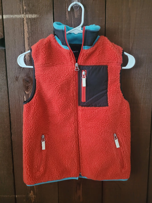 #109 Gap Kids Sherpa Zip-Up Vest Boys Size M (8)
