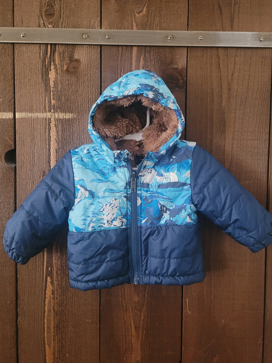 #109 *REDUCED* North Face Puffer Coat with Sherpa Lining Boys Size 3-6M