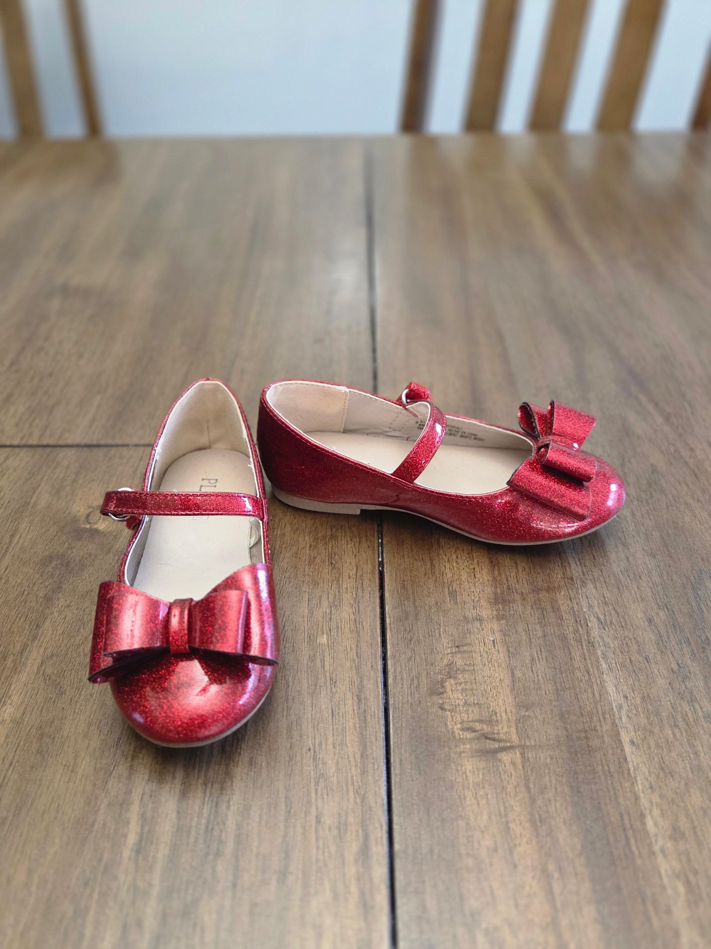 REDUCED Seller #184 Red children's place flats and black sparkle flats size 9