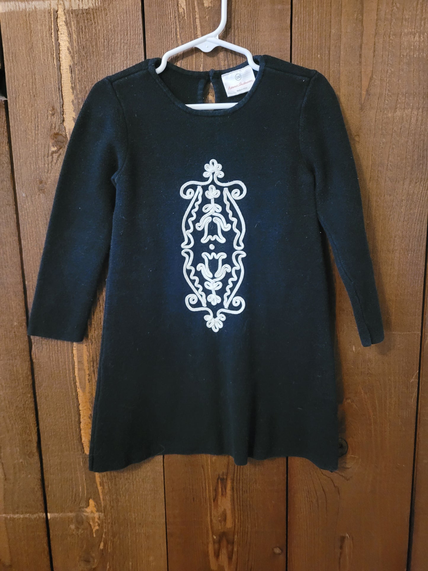 #109 *REDUCED* Hanna Andersson Filagree Sweater Dress Girls Size 100/4T