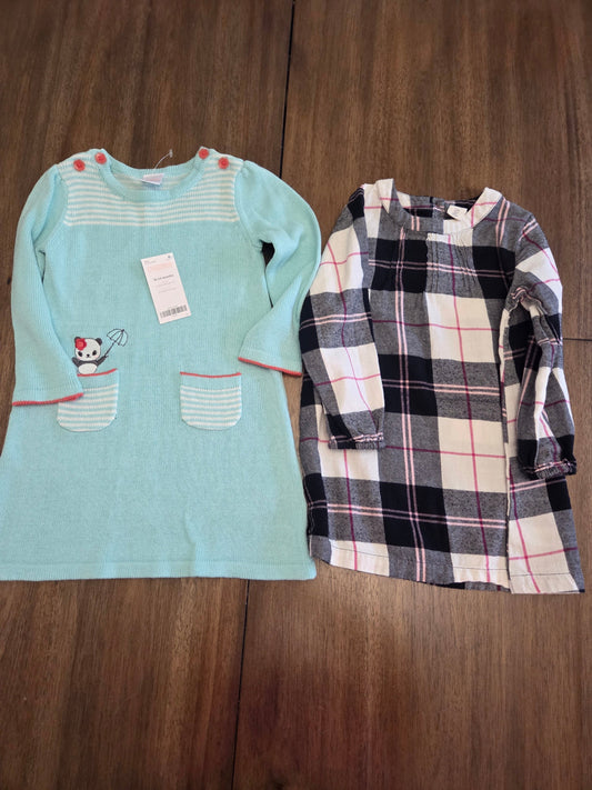 REDUCED Seller 184 Gymboree new with tags blue sweater dress and Tucker and Tate dress size 18-24 months