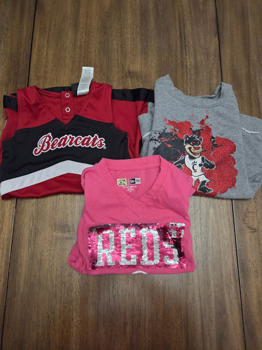 REDUCED Seller 184 Girls Bearcats and reds bundle size 4T