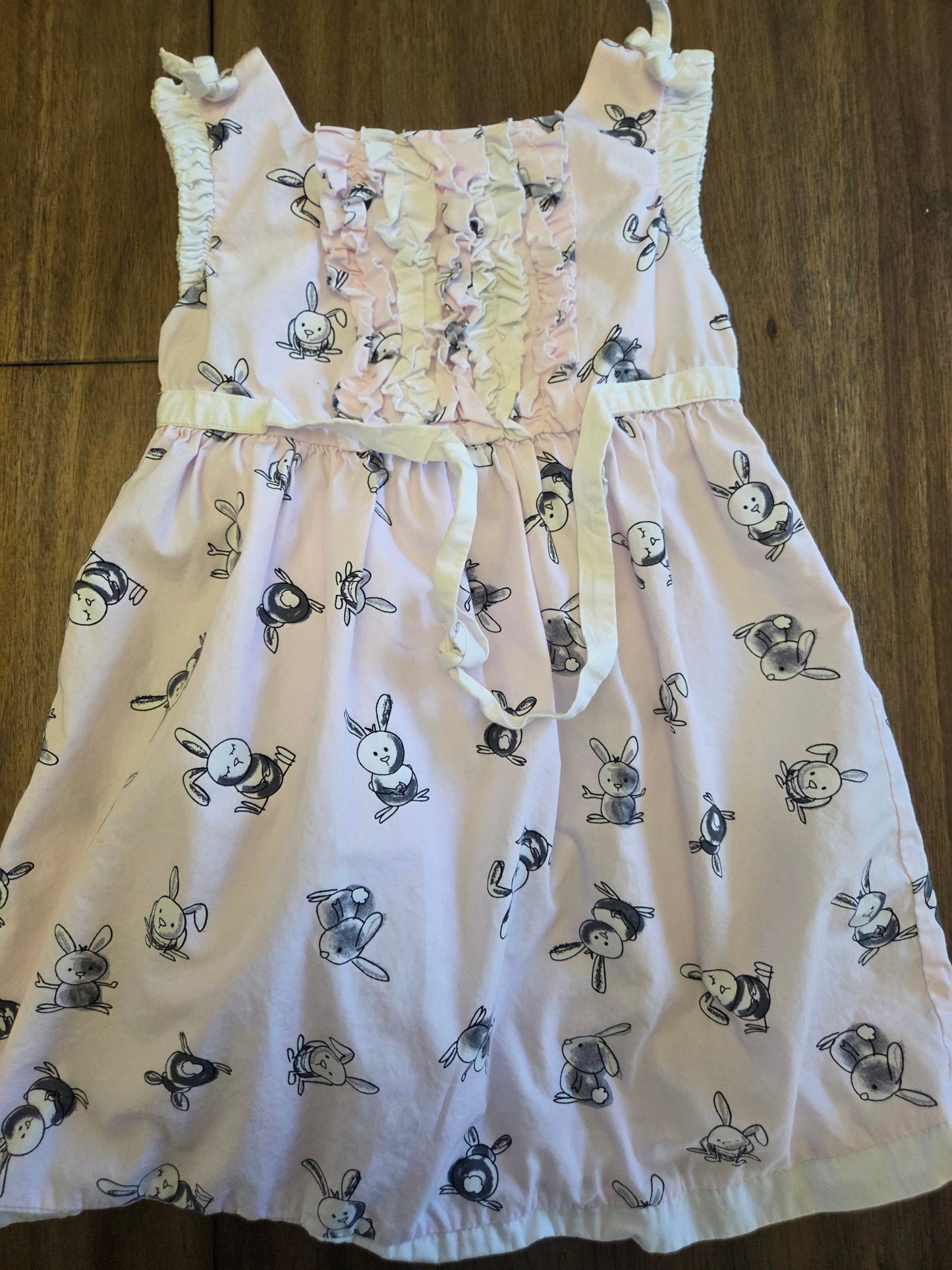 REDUCED Seller 184 Savanah bunny dress and Valentines day dress size 4T
