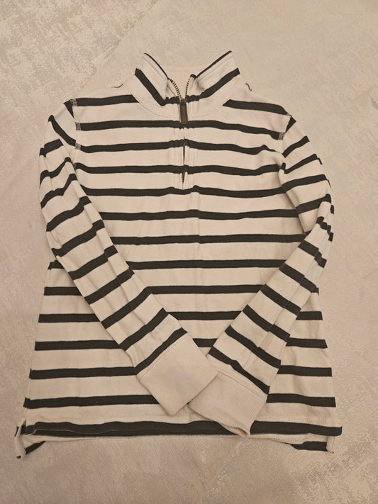 Seller #102 - Boys - Crewcuts Striped Quarter Zip Shirt - Size 6/7
