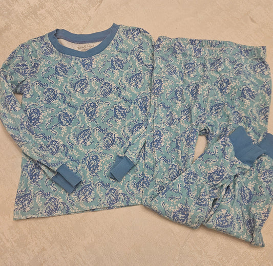 Seller #102 - Boys - Lilly Pulitzer x Pottery Barn Blue Turtle Pajamas - Size 6