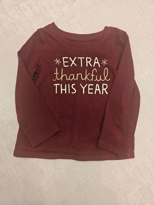 Seller #102 - Girls - Cat & Jack Thanksgiving Shirt - Size 2T