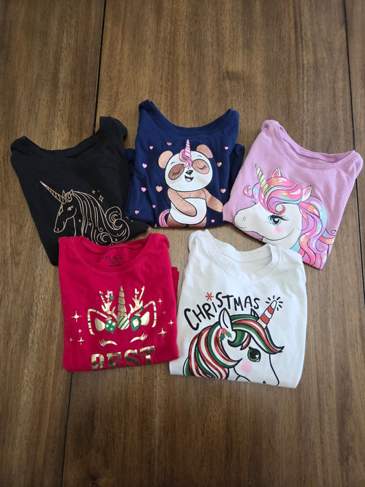 REDUCED Seller 184 girls unicorn top bundle size 4t