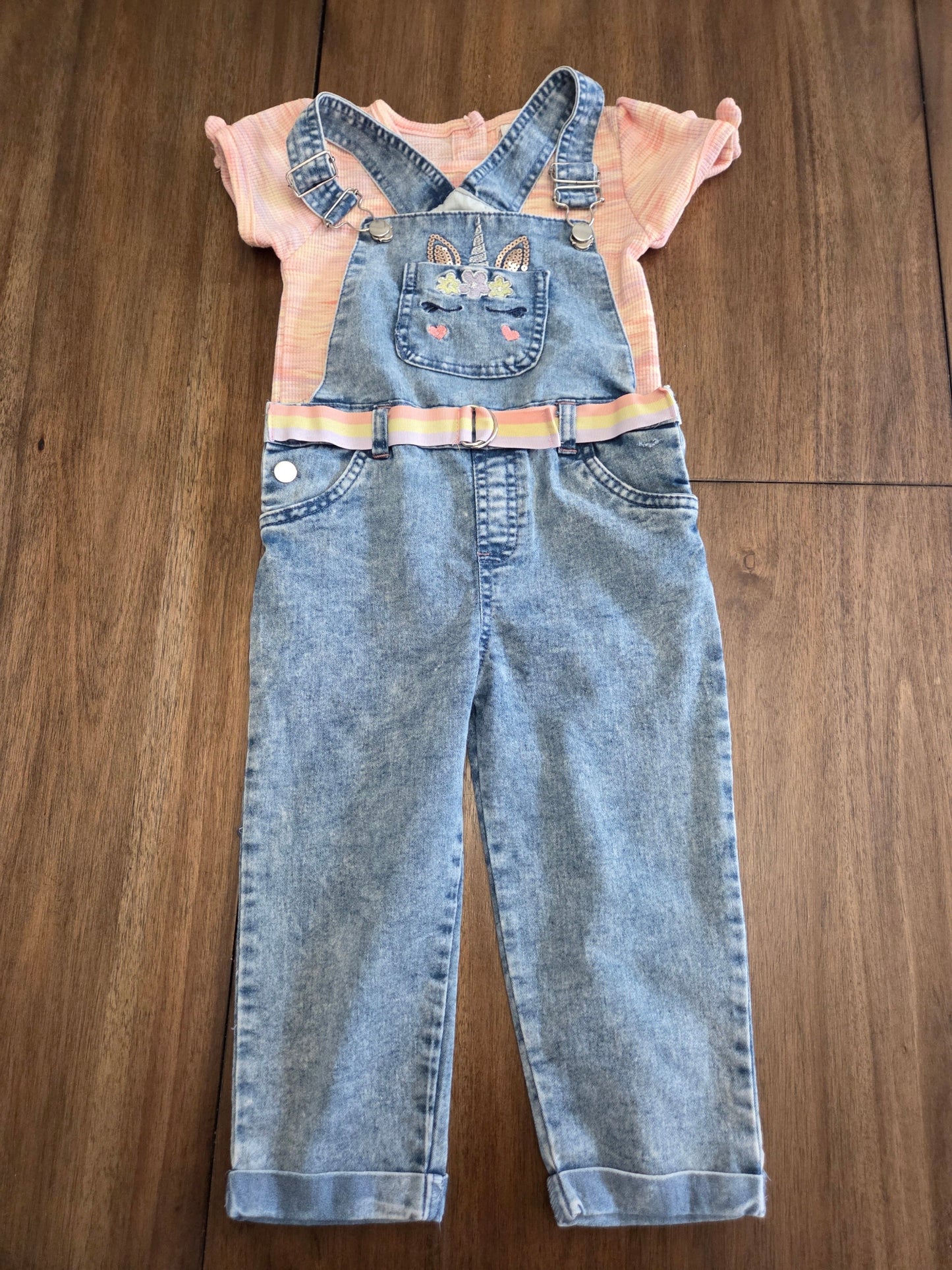 REDUCED Seller 184 girls little lass overall outfit size 3t