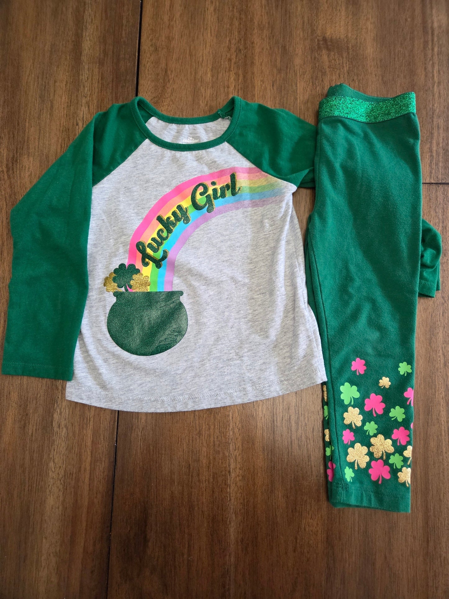 REDUCED Seller 184 girls Gymboree pumpkin and Celebration st. patricks day outfits size 3t