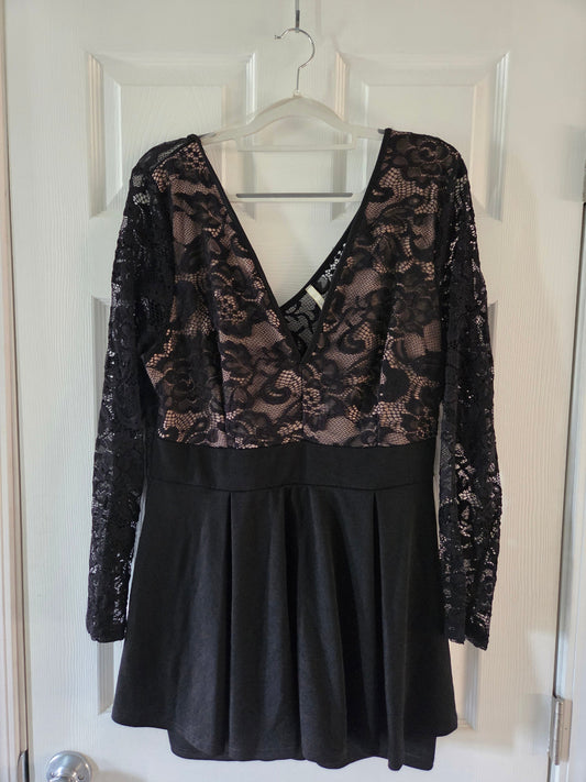 REDUCED Seller 184 women's black romper dress size 1x