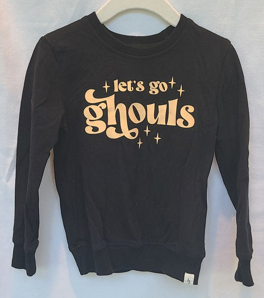 #188 Girls 2T Love & Grow Let's Go Ghouls Black Sweatshirt (2 of 2)