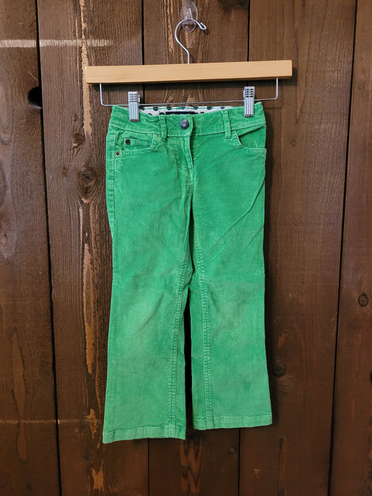 #109 *REDUCED* Mini Boden Green Corduroy Pants Girls Size 5Y