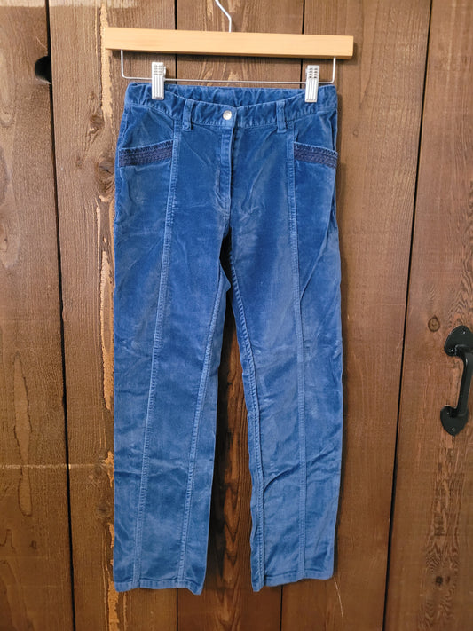 #109 *REDUCED* Hanna Andersson Blue Velvet Pants Girls Size 140/10