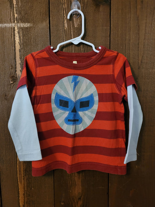 #109 *REDUCED* Tea Collection Wrestler Long-Sleeve Top Boys Size XS (2-3)