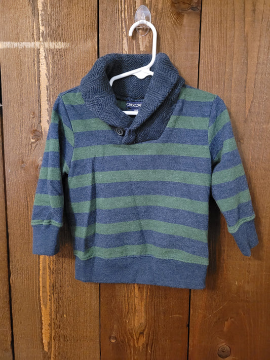 #109 *REDUCED* Cherokee Stripe Sweater Boys Size 18M