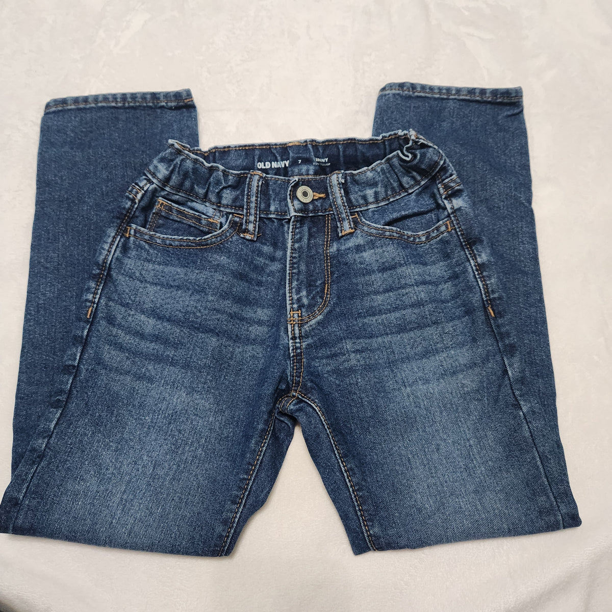 #167 Old Navy Sz 7 Denim Skinny Built- In Tough Jeans