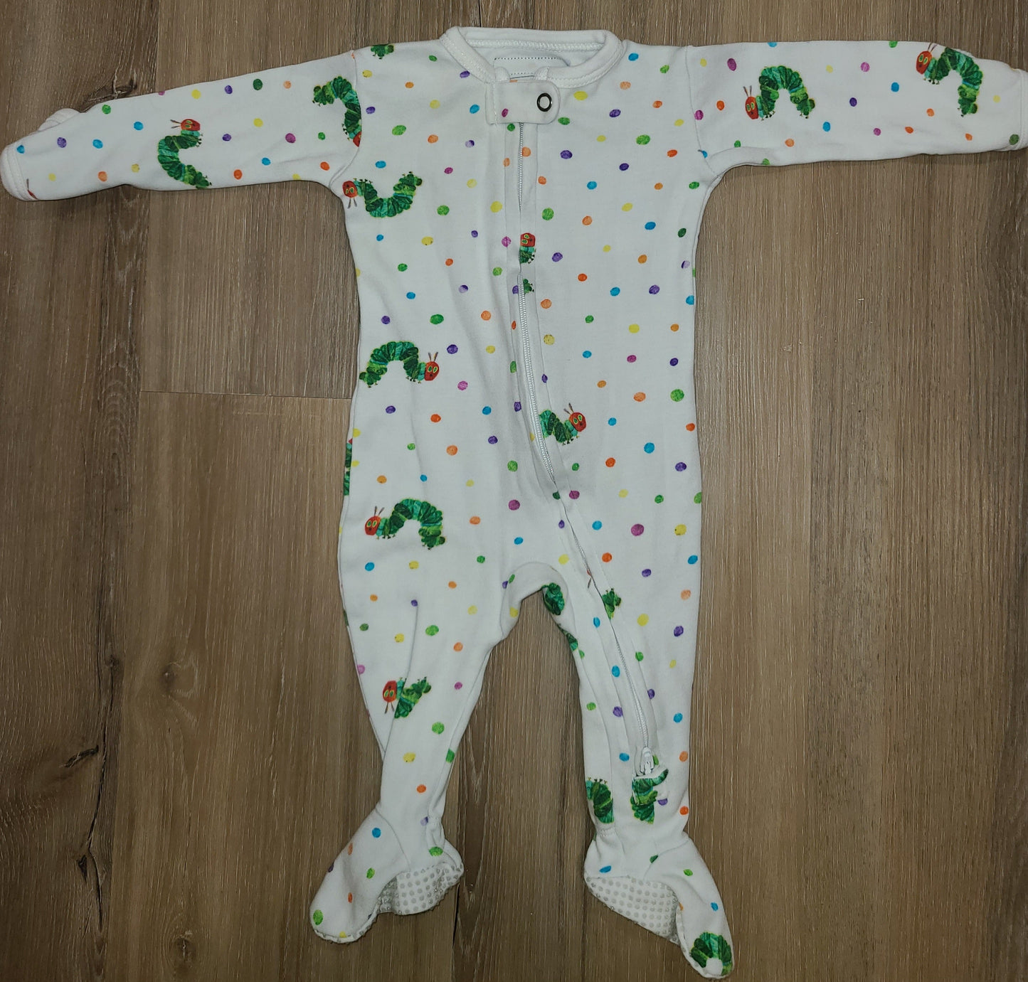 Seller #4 - Lovedbaby 2-Way Zipper 0-3 month The Very Hungry Caterpillar pajamas
