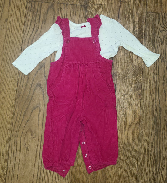 Seller #4 - Carter's 3-6 month girl pink overall outfit