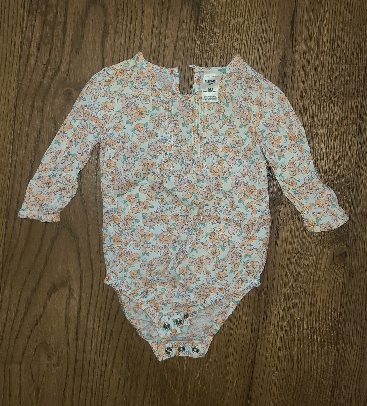 Seller #4 - OshKosh B'gosh 3-6 month girl long sleeve body suit