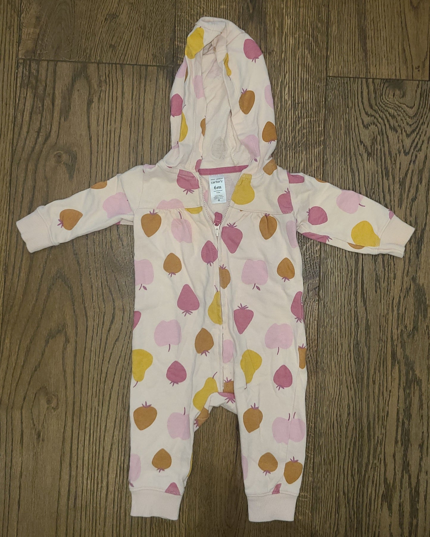 Seller #4 - Carter's 3-6 month girl fruit hooded outfit