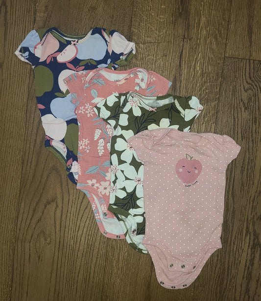 Seller #4 - Carter's 3-6 month girls short sleeve body suit bundle