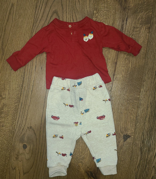 Seller #4 - First Impressions long sleeve shirt + sweatpants outfit