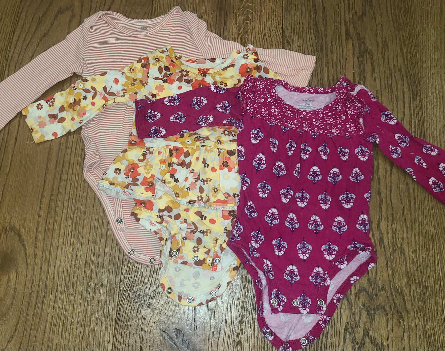 Seller #4 - Carter's 6-9 month long sleeve body suit bundle