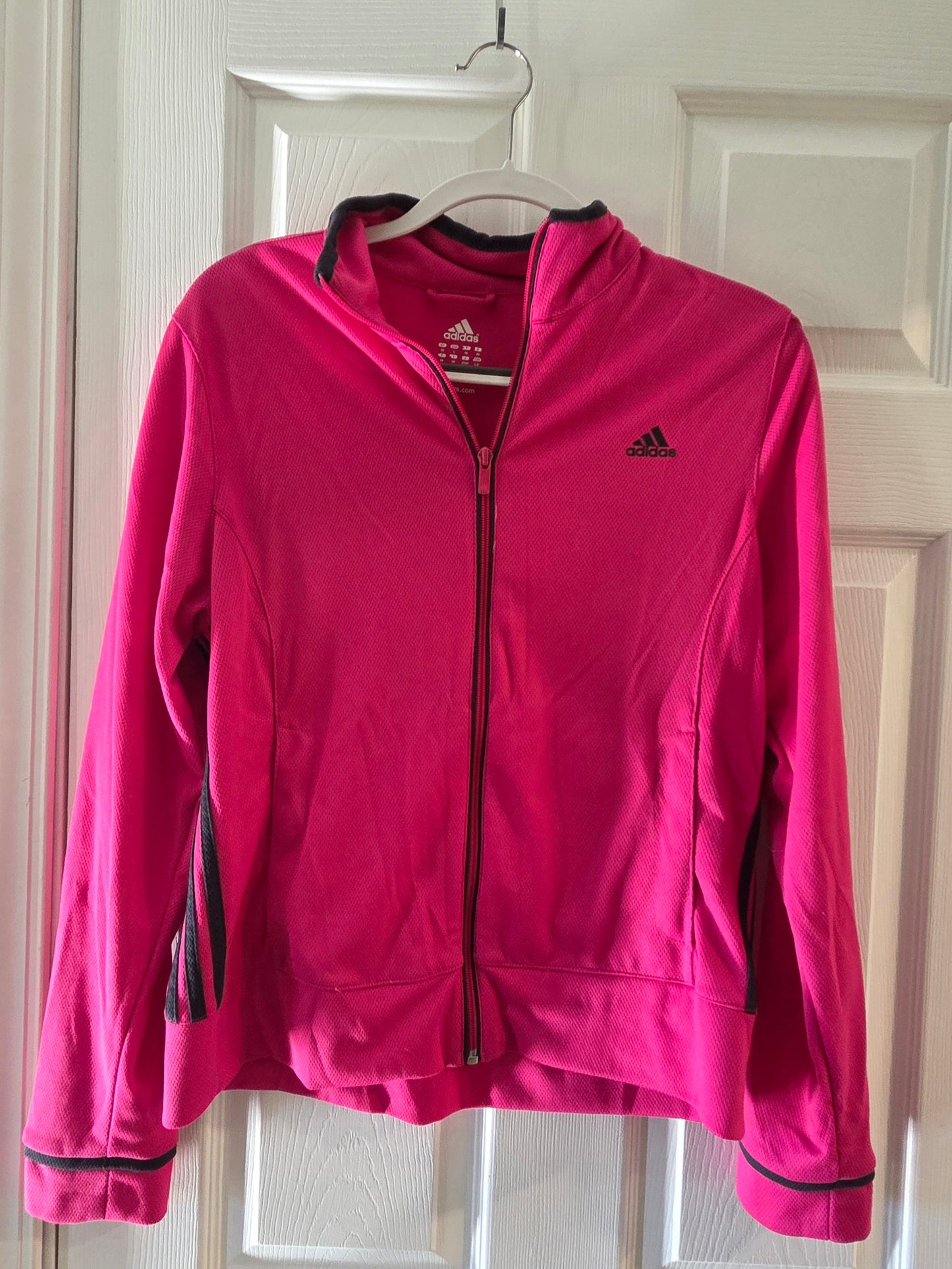 REDUCED Seller 184 pink adidas zip up size large