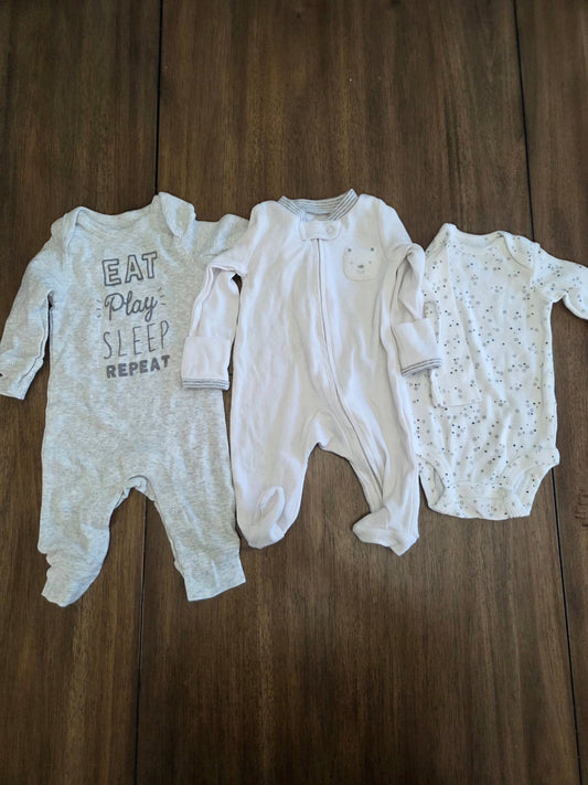 REDUCED Seller 184 3 month long sleeve onsies