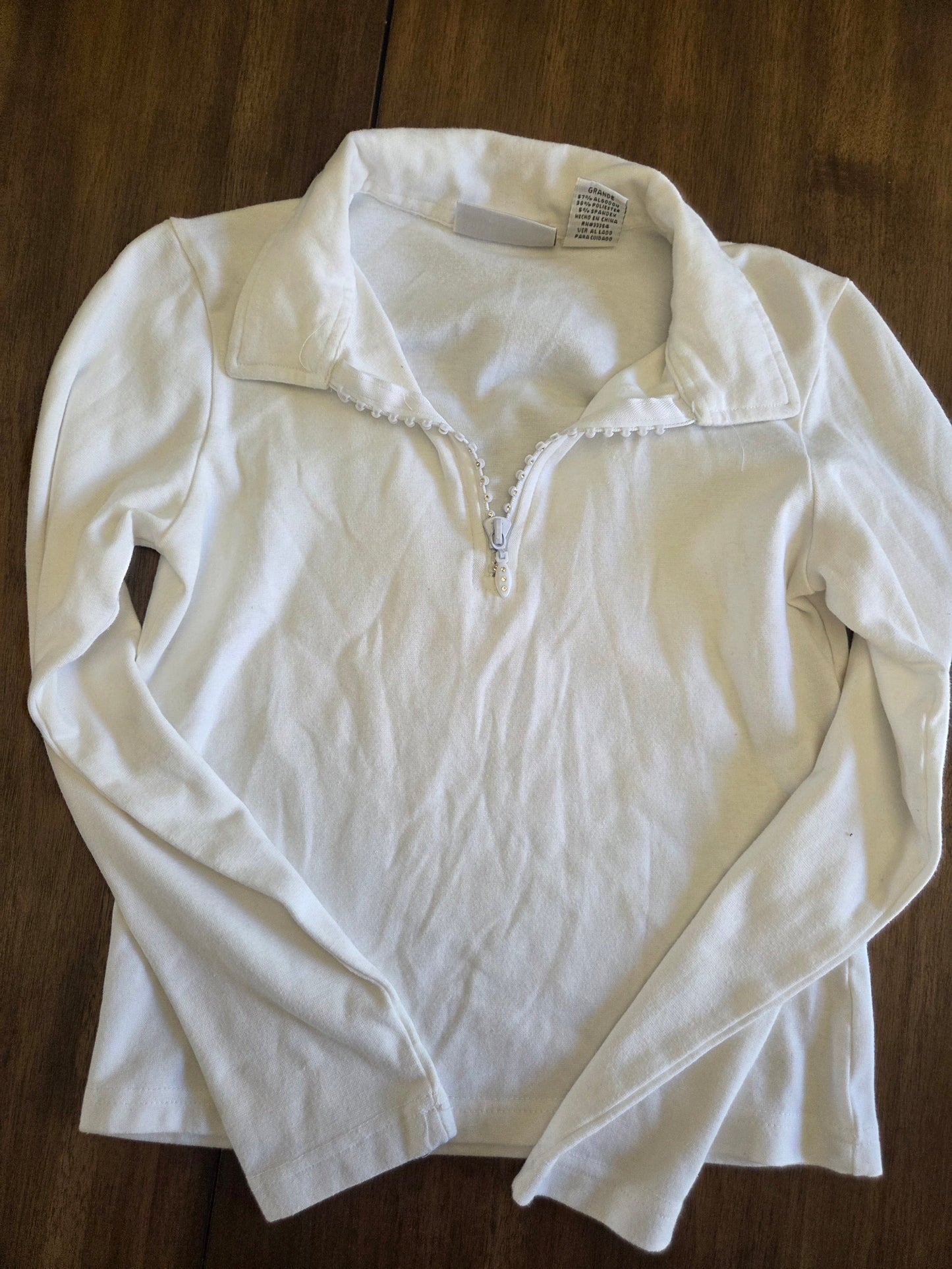 REDUCED Seller 184 girls white tops size Large