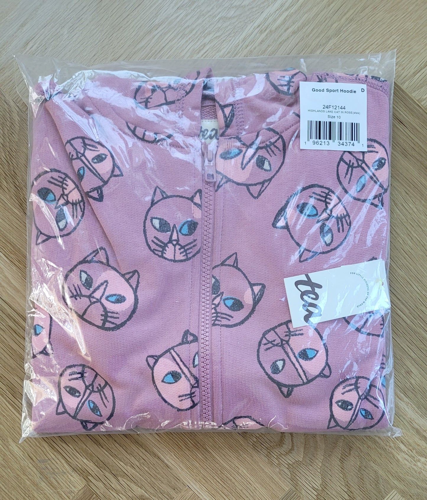 #211 Tea Collection Hoody w/Kitties Girls Size 10