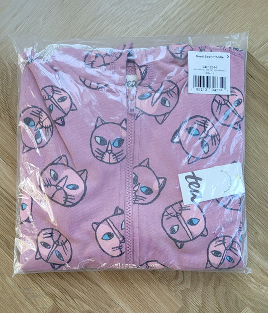 #211 Tea Collection Hoody w/Kitties Girls Size 10