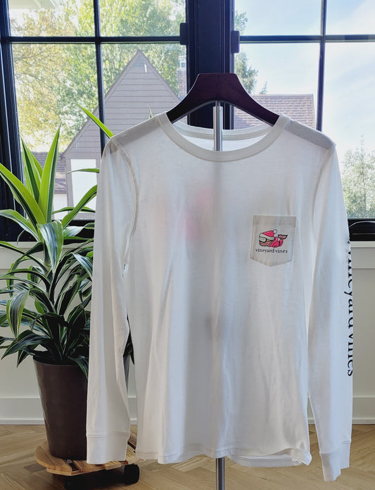 #211 Vineyard Vines Christmas Long Sleeve T-Shirt Men's Size M