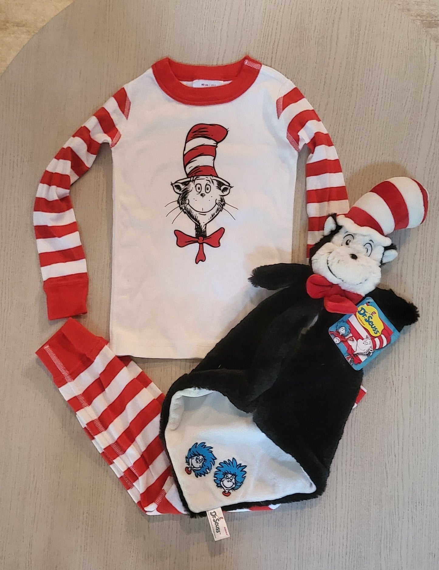 REDUCED: #9---  Boys 3T. Hanna Andersson Cat in the Hat pjs