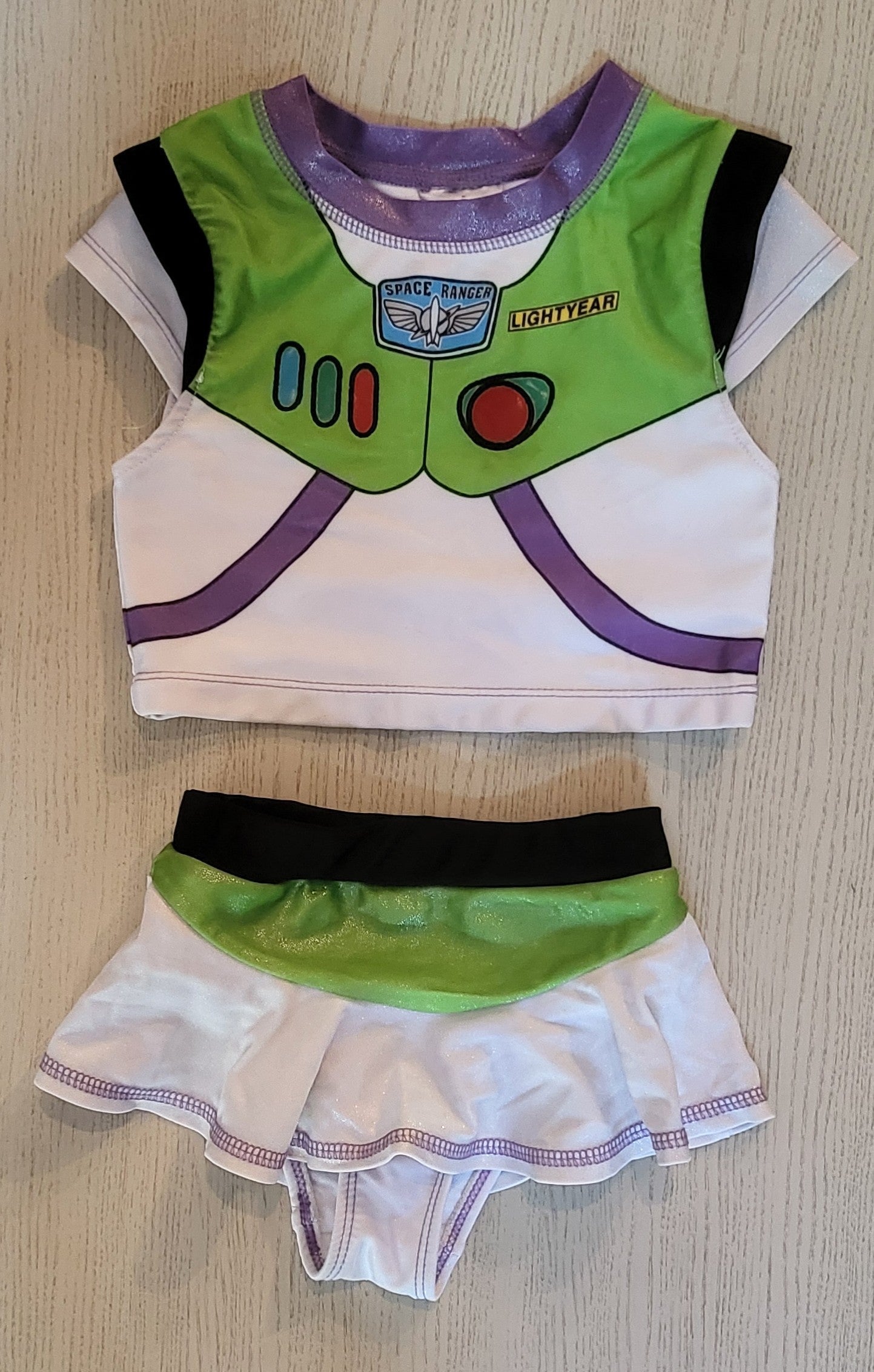 REDUCED: #9---  Girls 3T. Disney Pixar Buzz Lightyear/ Toy Story Swimsuit.