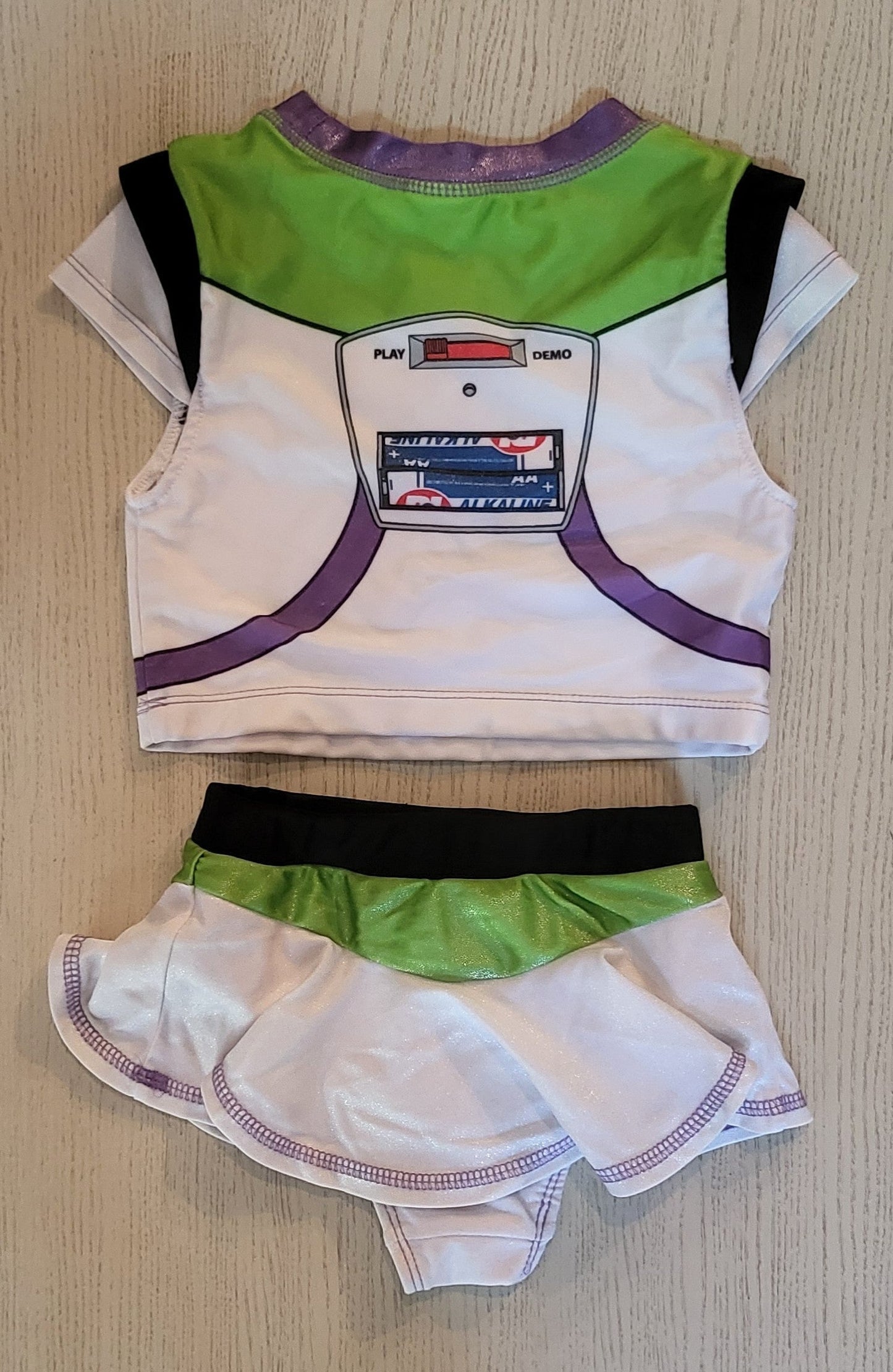 REDUCED: #9---  Girls 3T. Disney Pixar Buzz Lightyear/ Toy Story Swimsuit.