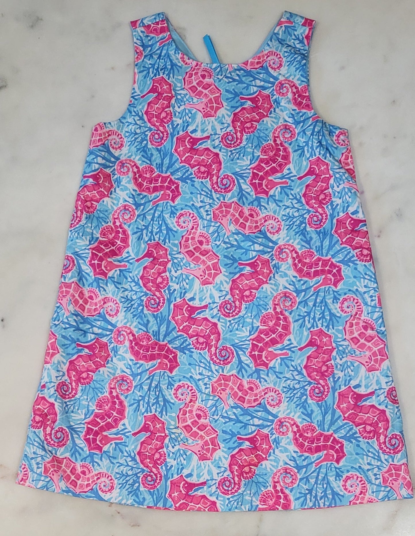 REDUCED: #9--- Girls 5. Tommy Bahama Seahorse dress.
