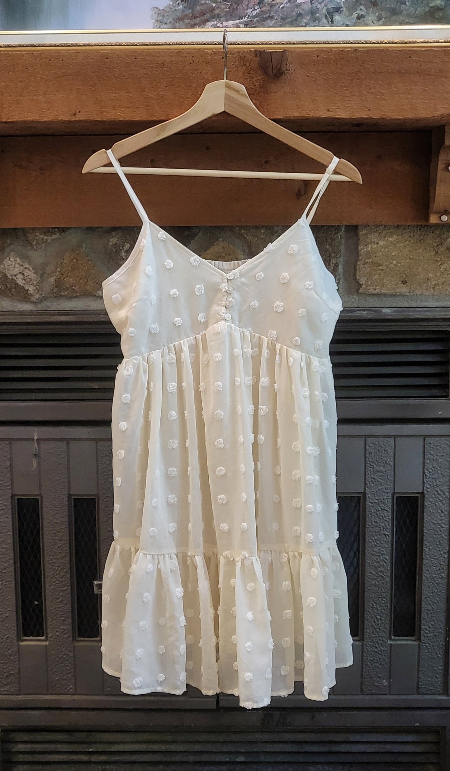REDUCED: #9--- Women's M. Entro Textured Babydoll Dress