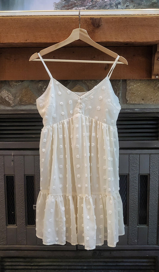 REDUCED: #9--- Women's M. Entro Textured Babydoll Dress
