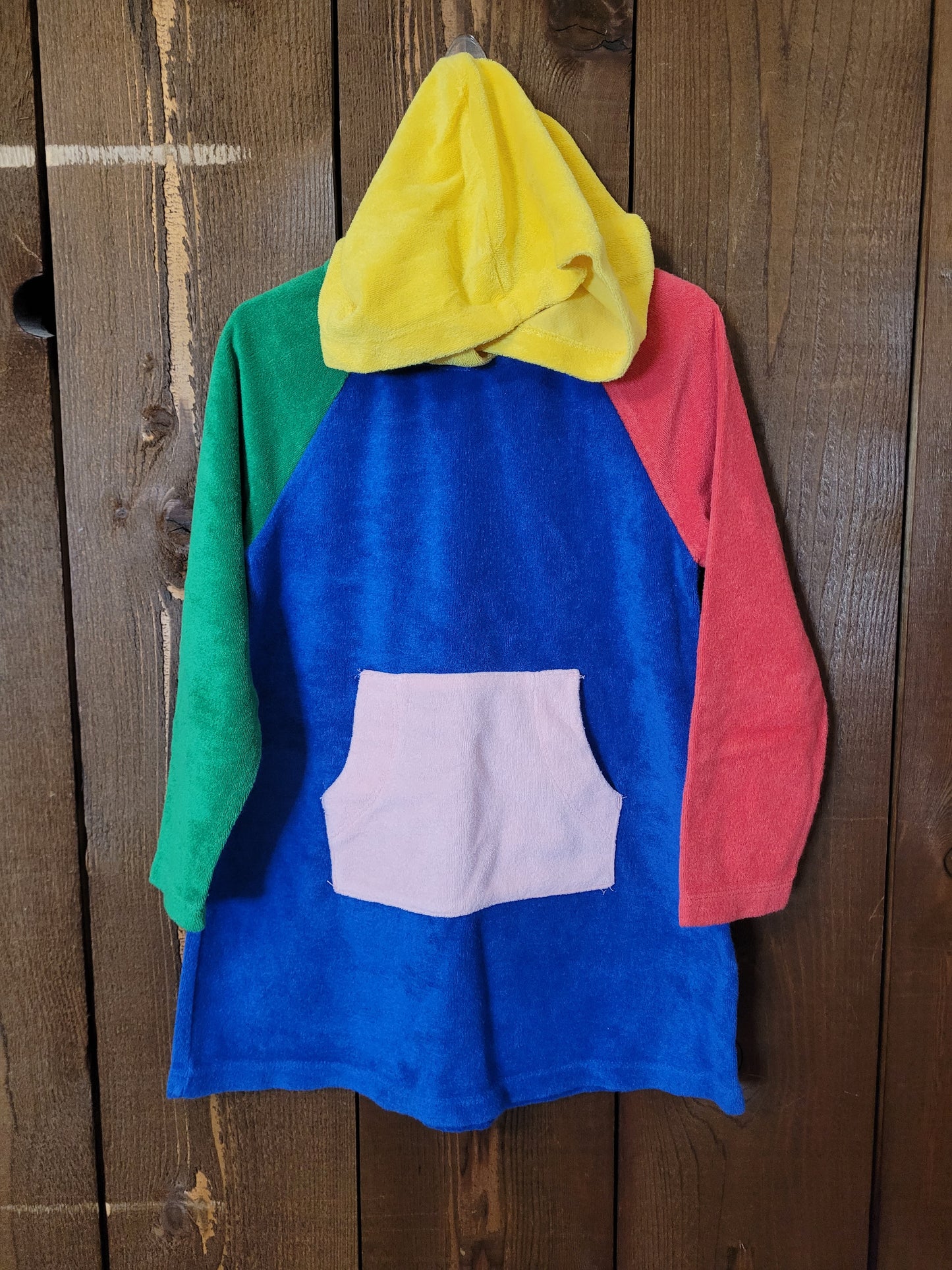 #111 Hanna Andersson Colorblock Terrycloth Swim Cover-Up Girls Size 110/5
