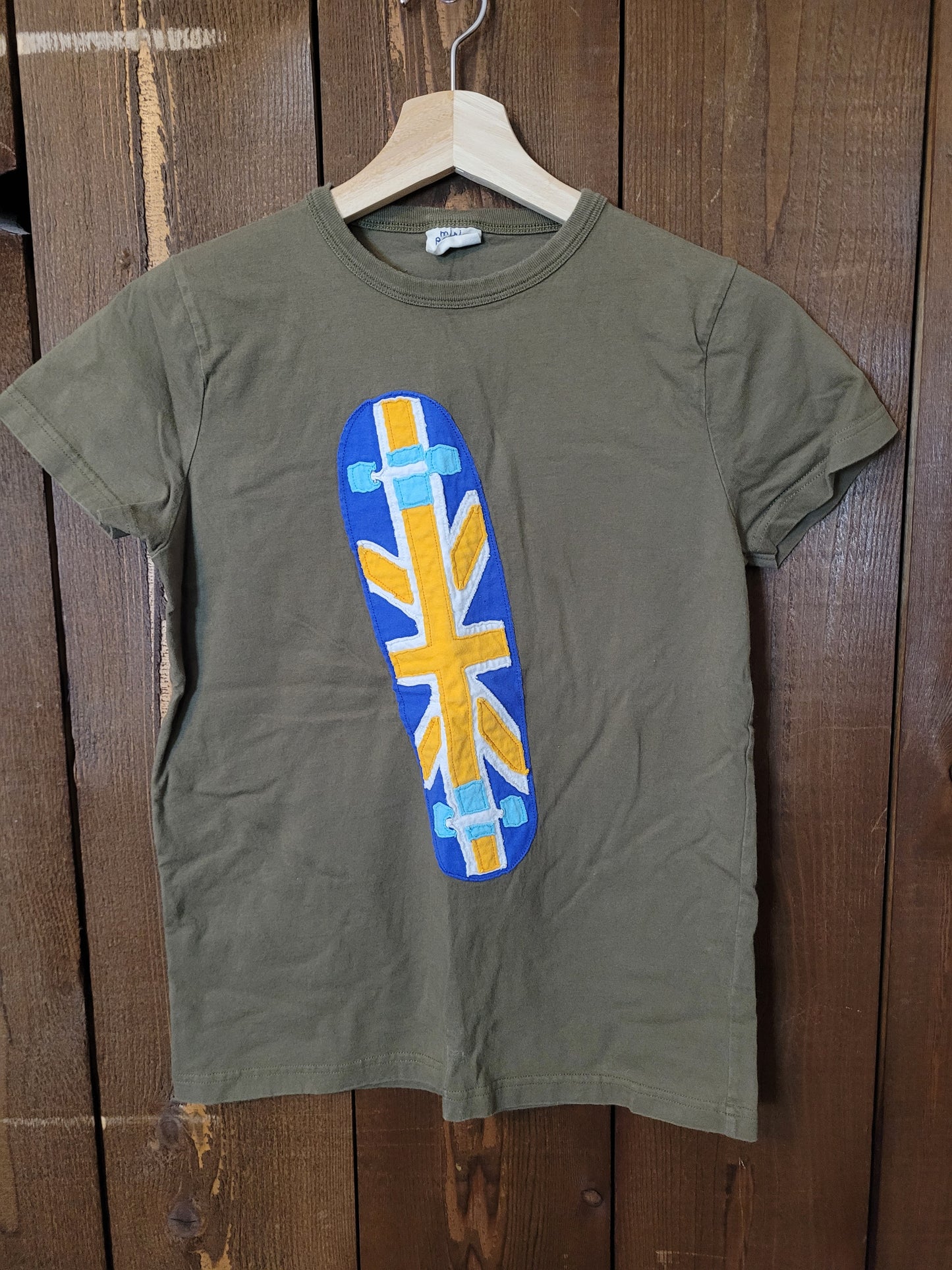 #111 Mini Boden Skateboard Tee Boys Size 11-12Y