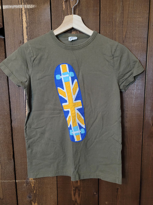 #111 Mini Boden Skateboard Tee Boys Size 11-12Y