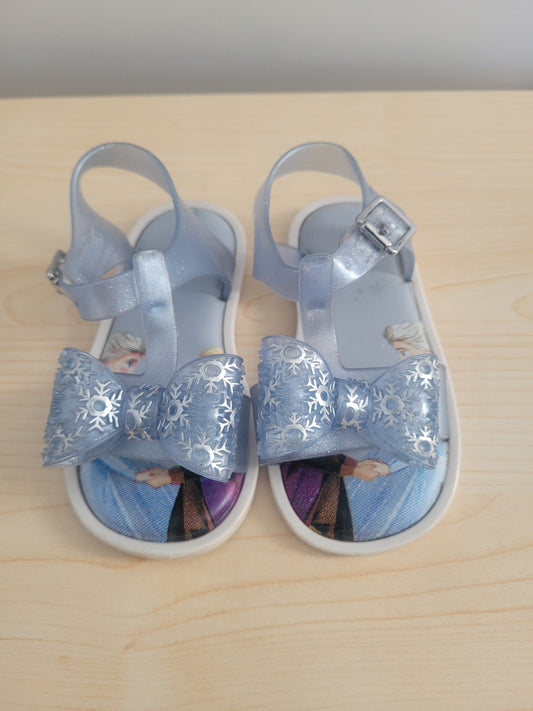 #111 Mini Melissa Frozen Jelly Sandals Girls Size 7