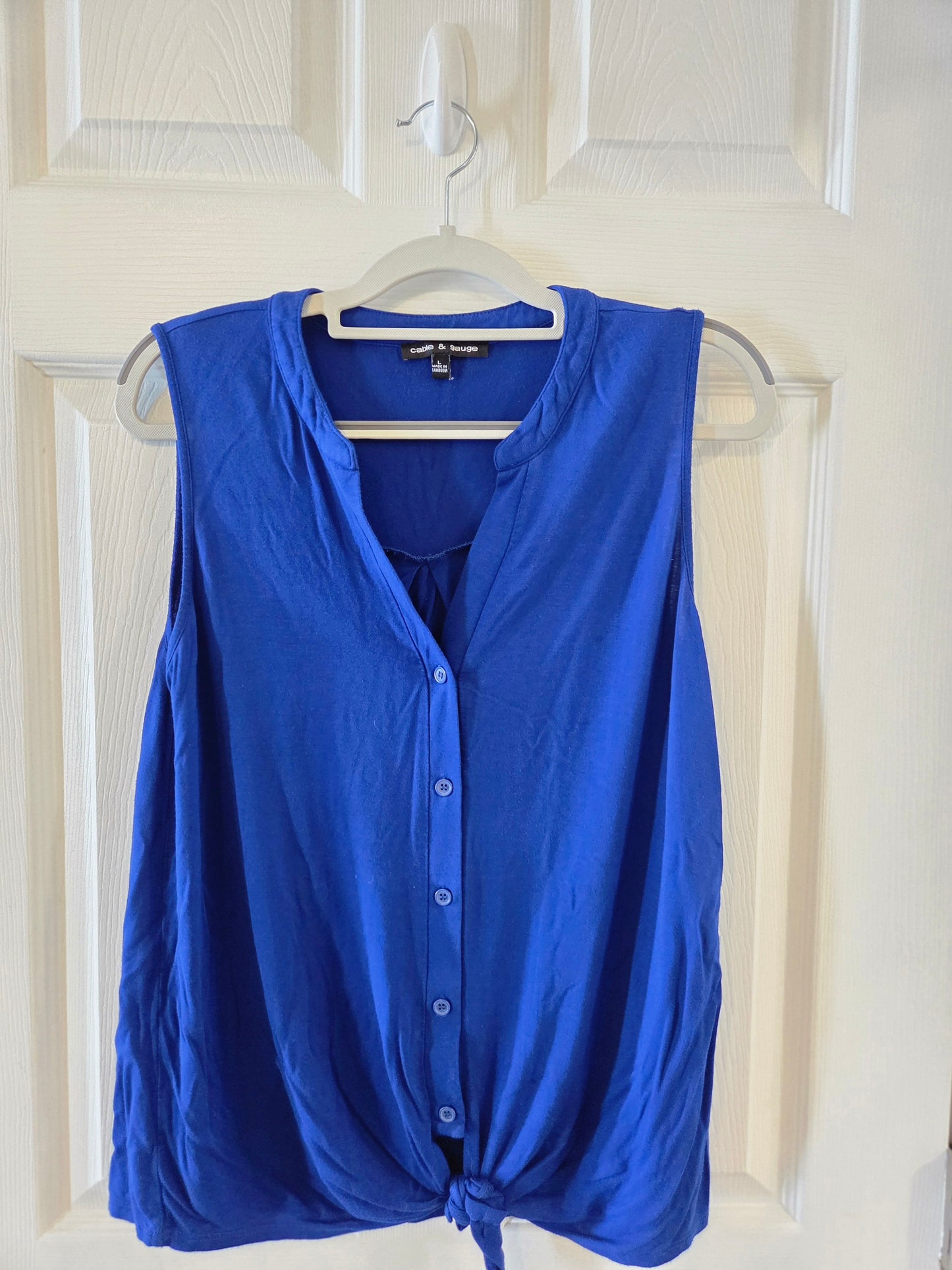 Seller 184 women's blue shirt size Large