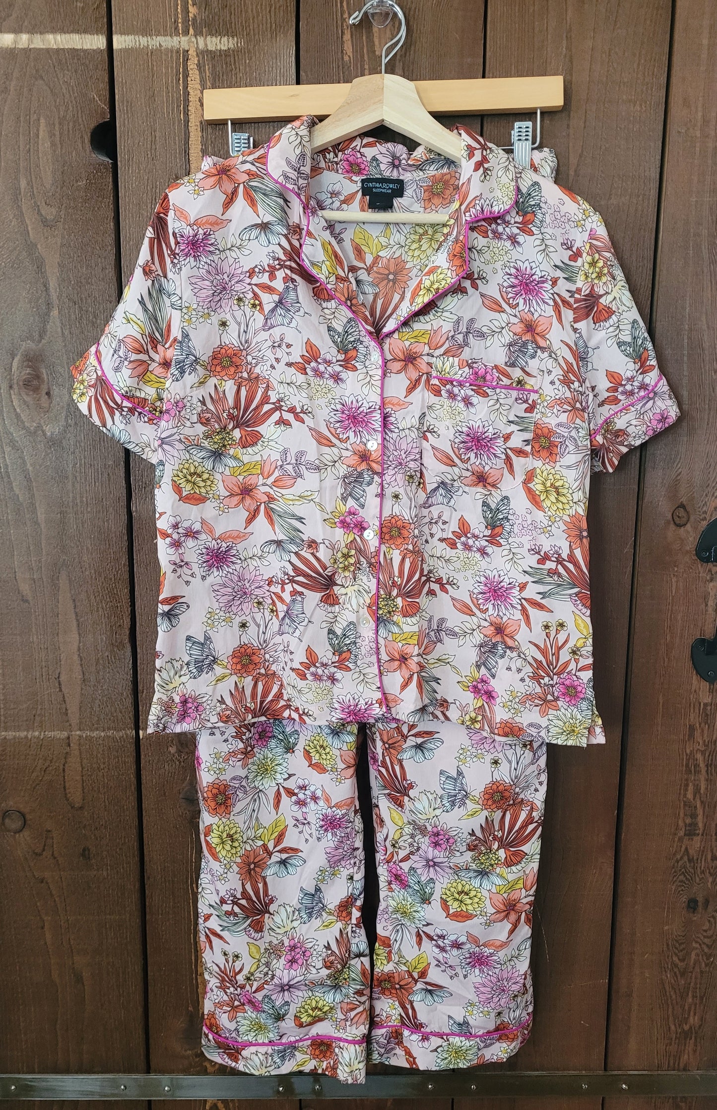*REDUCED* #111 Cynthia Rowley Floral Pant Pajama Set Women Size S
