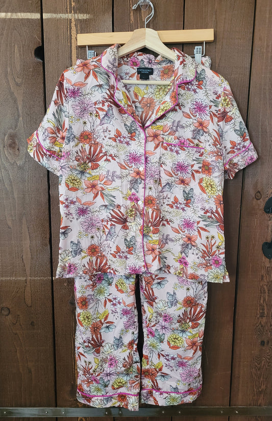 *REDUCED* #111 Cynthia Rowley Floral Pant Pajama Set Women Size S