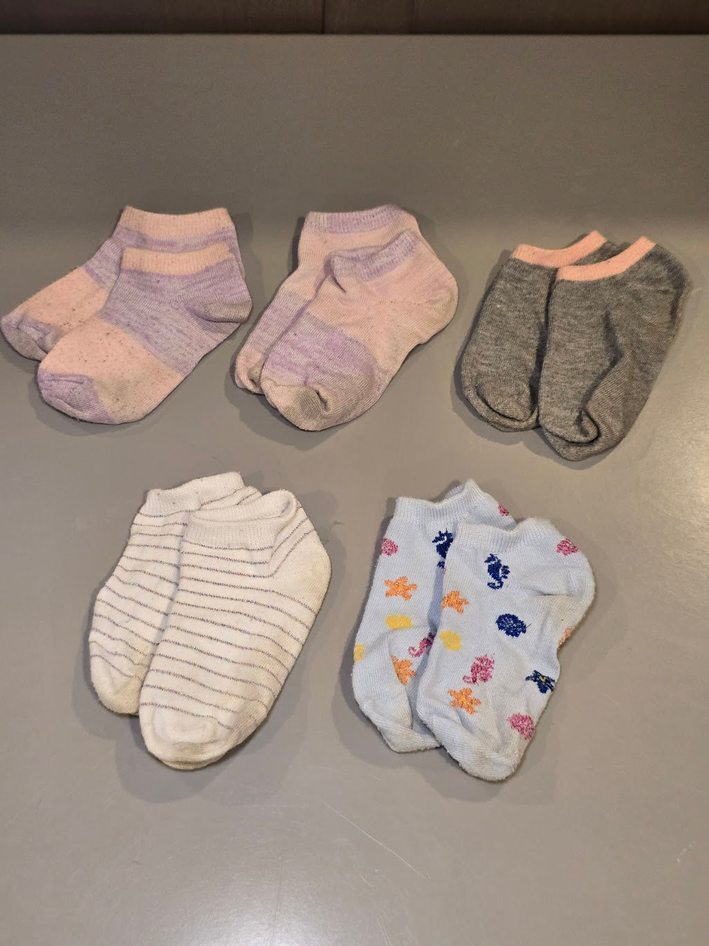 #131 Set of 5 Girls Socks