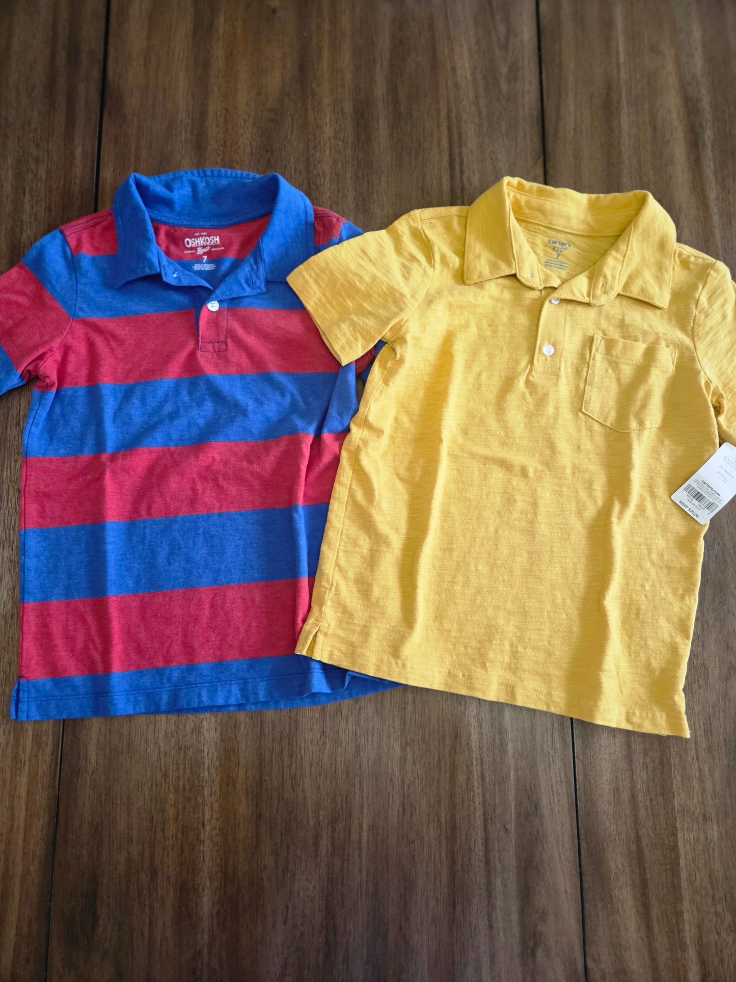 Seller 184 boys polo and striped shirts size 7