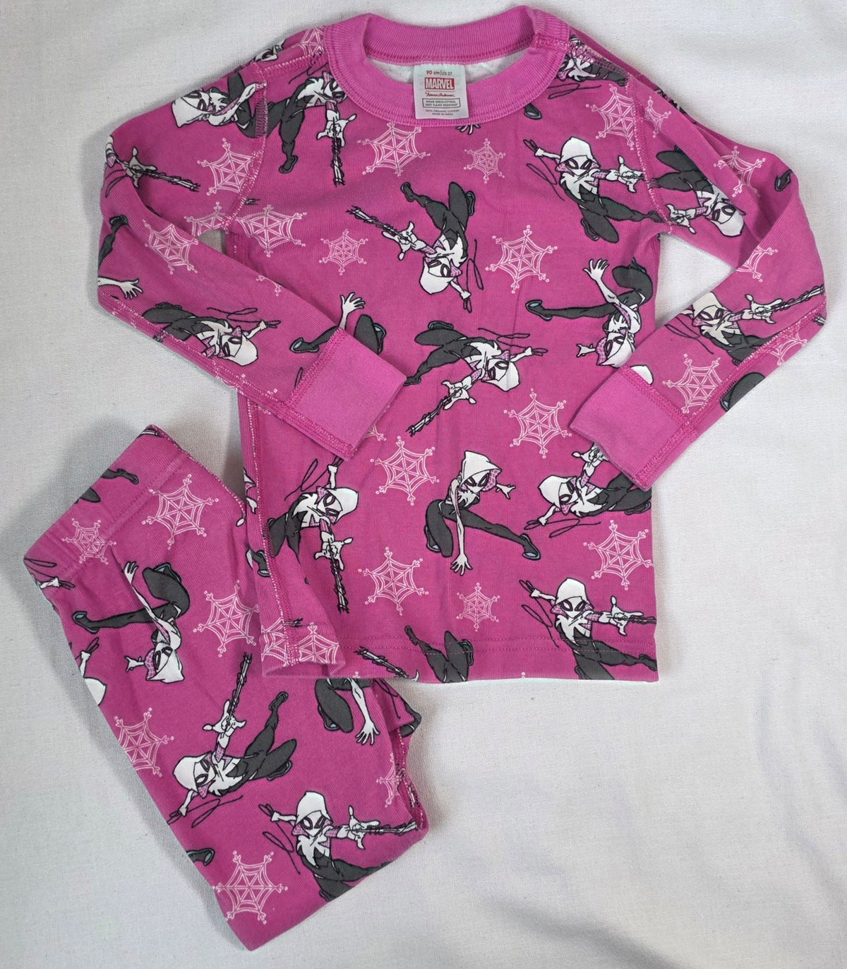 #190 Girls 3T (90cm) Hanna Andersson Ghost Spider Pajamas